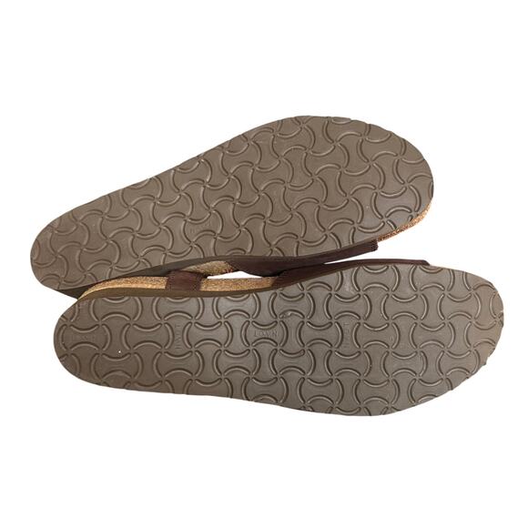 Naot Womens Brown Nubuck Leather Slingback Wedge Sandal Size 11 US 42 EU Comfort - Picture 9 of 10